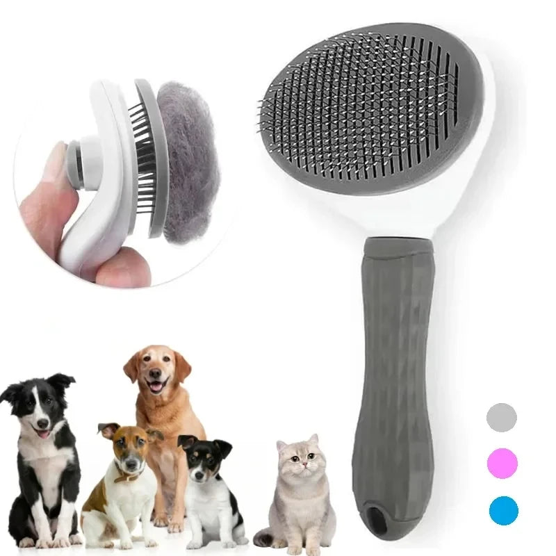 PAWELZA CleanPaw™ Self-Cleaning Grooming Brush